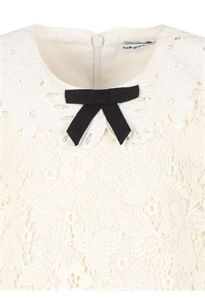 white polyester dress SELF-PORTRAIT KIDS | 709SCCREAM